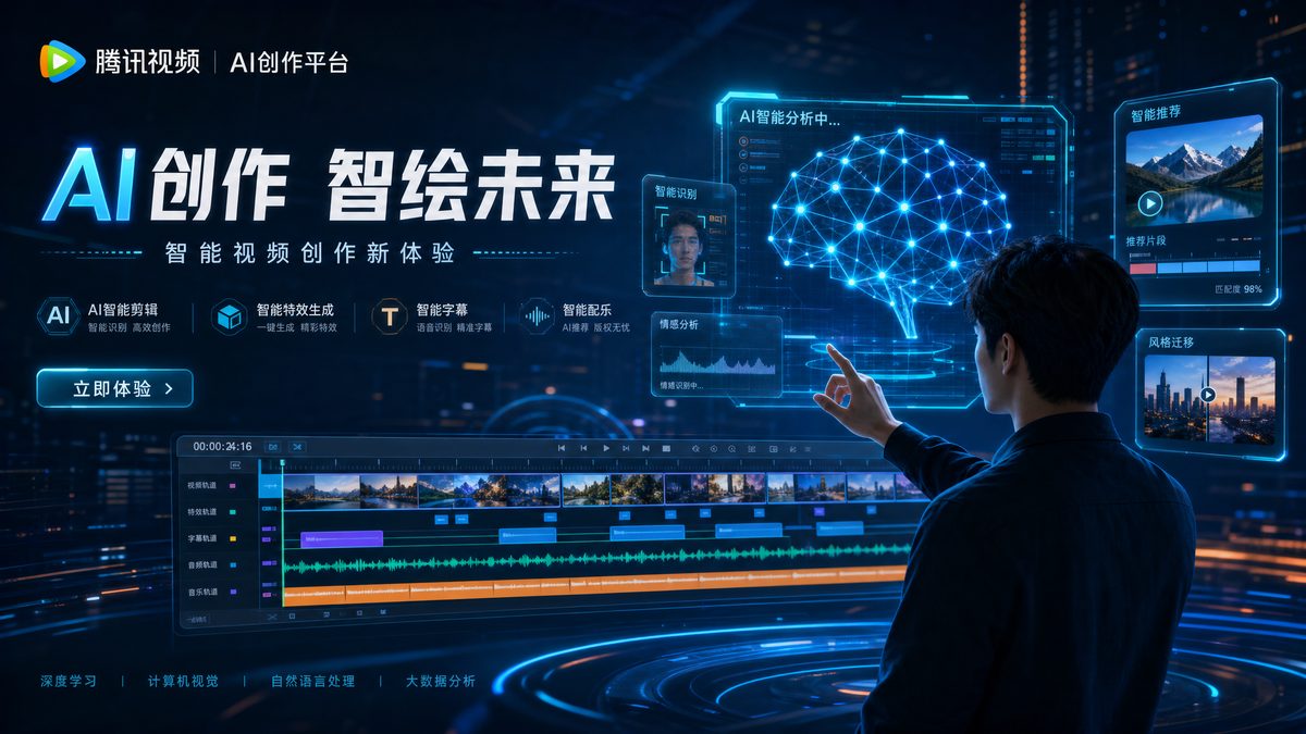 爱情岛 AI视频剪辑与智能创作界面展示